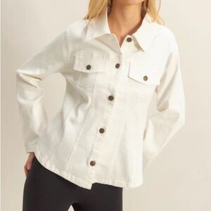Women's White Denim Jacket